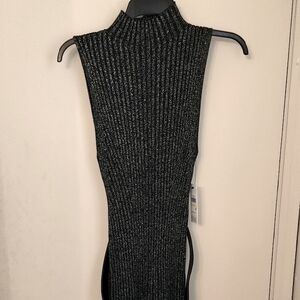 DKNY Metallic Midi Dress